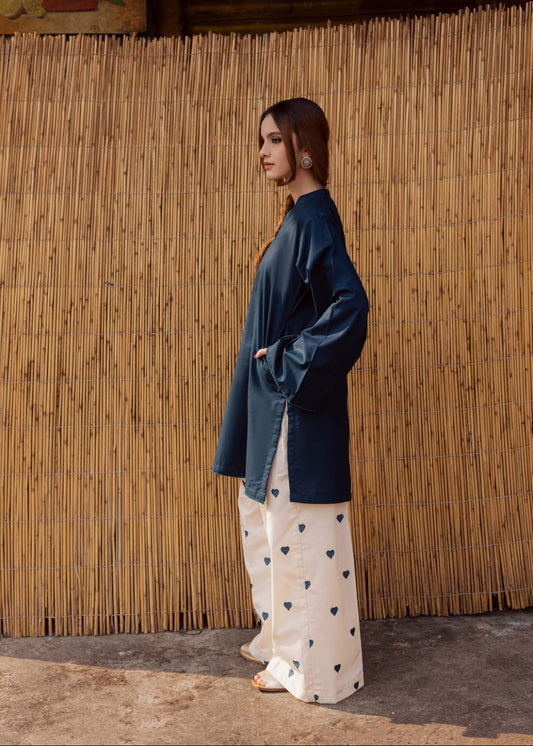 Solid Co-Ord Set (Pret) - Azure