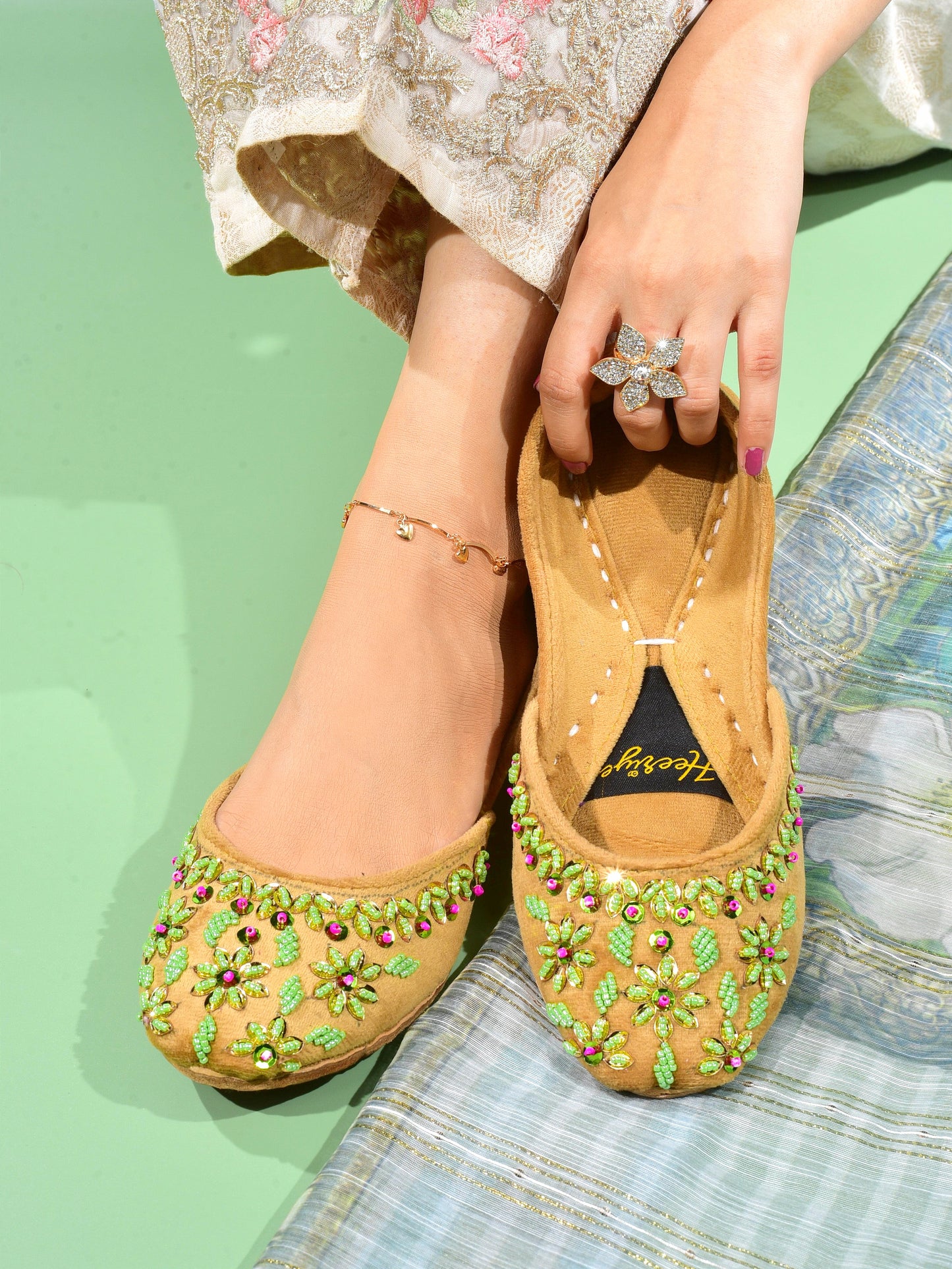 Mehek Women's Fancy Khussa by Heeriye