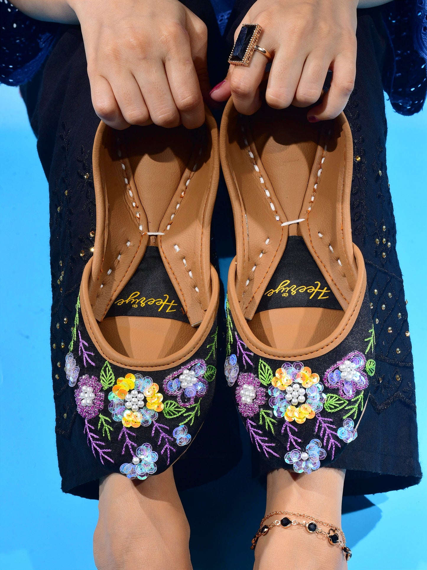 Mona Women's Fancy Khussa by Heeriye