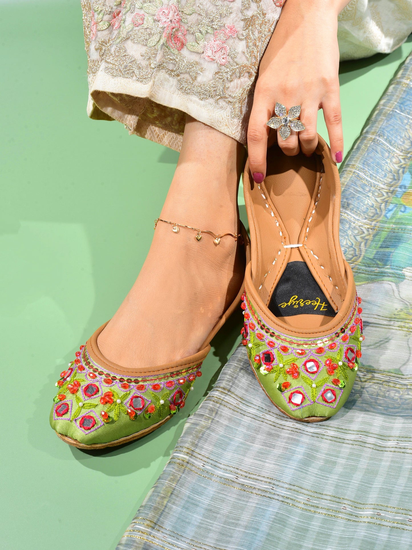 Nora Women's Fancy Khussa by Heeriye