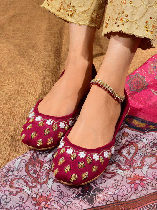 Rose Women's Bridal Khussa by Heeriye