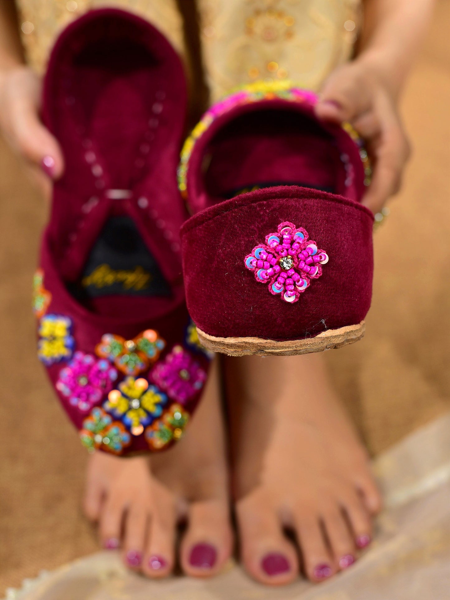 Zeb Women's Fancy Khussa by Heeriye