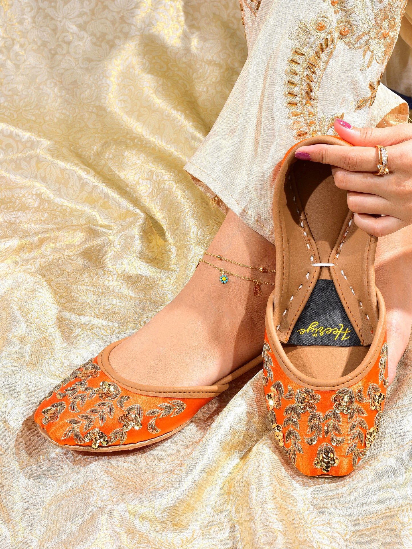 Daisy Women's Bridal Khussa by Heeriye