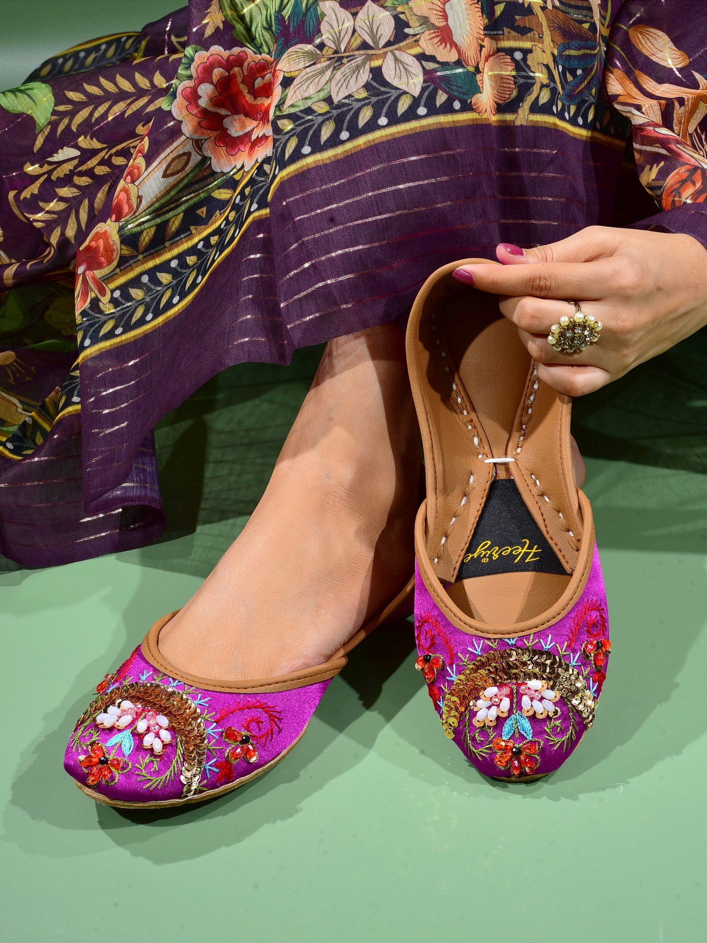 Shehzadi Women's Fancy Khussa by Heeriye