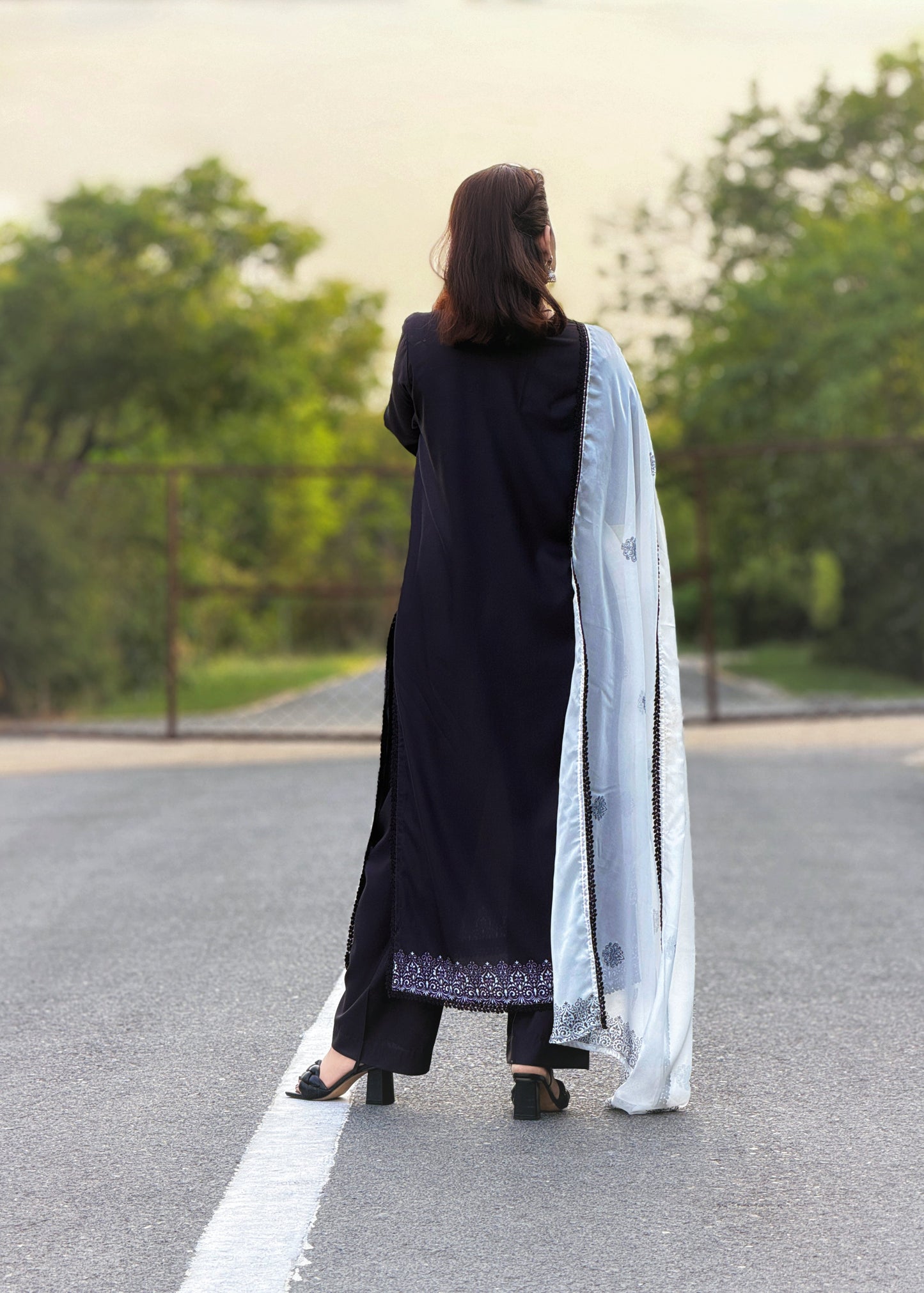 3PC Printed Stitched Suit - SL002