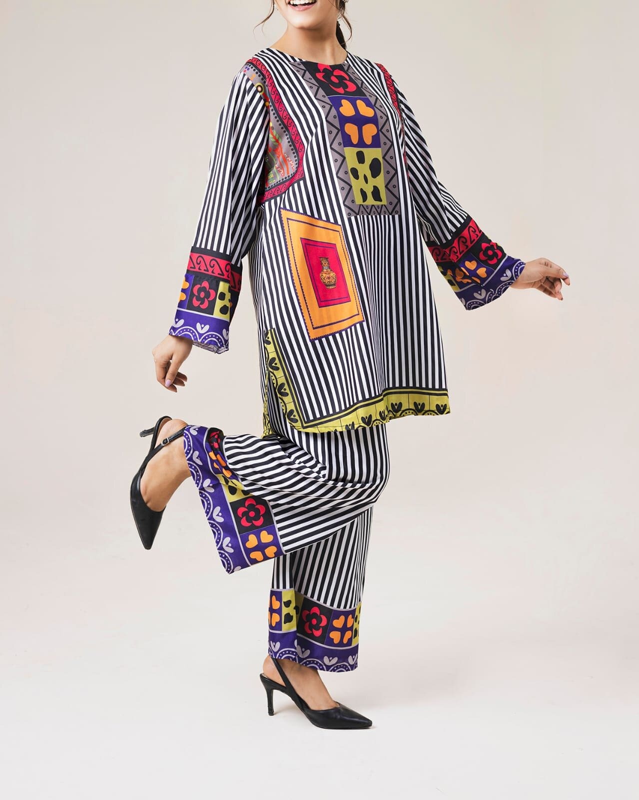Printed Co-Ord Set (Pret) - 1012