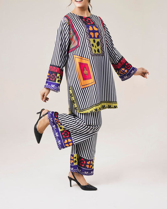 Printed Co-Ord Set (Pret) - 1012