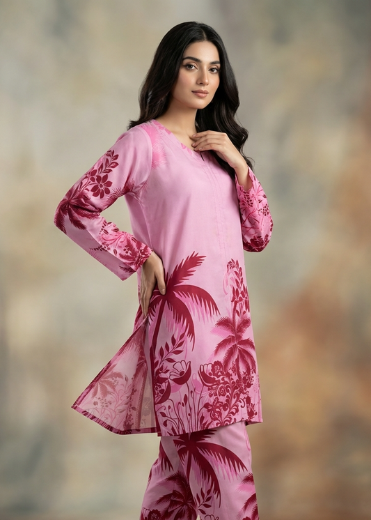 Printed Co-Ord Set (Pret) - 3080