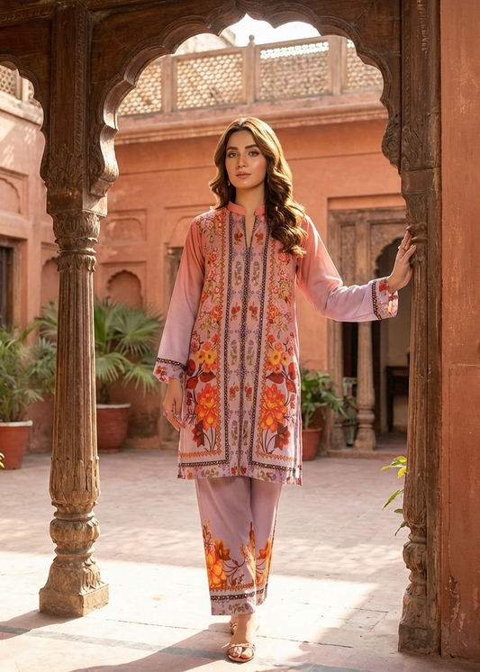 Printed Co-Ord Set (Pret) - 9638