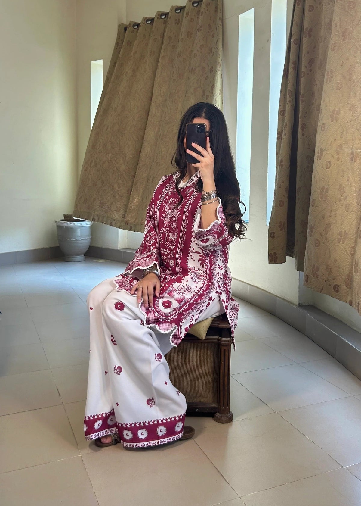 Printed Co-Ord Set (Pret) - 5050