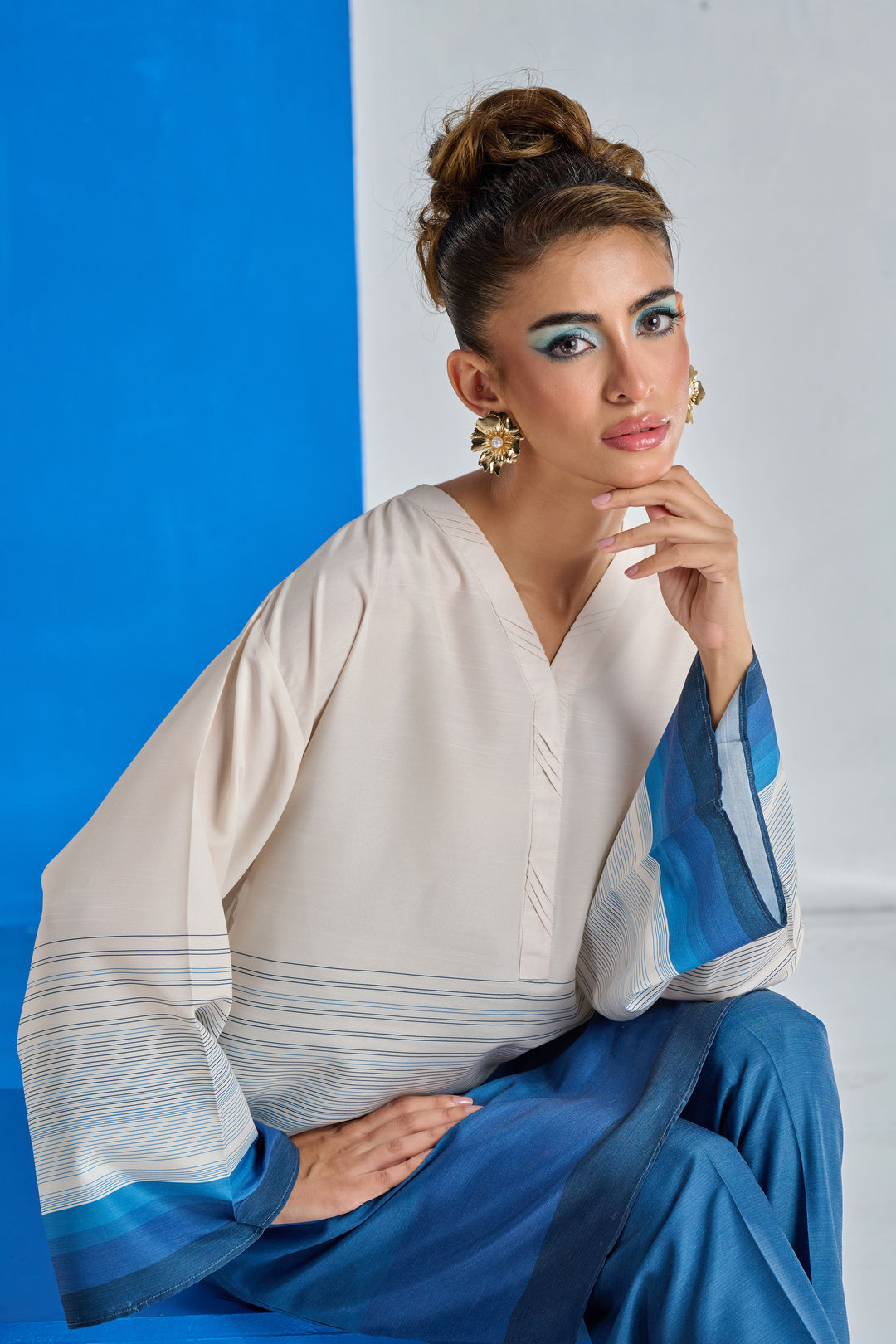 Printed Co-Ord Set (Pret) - 1100