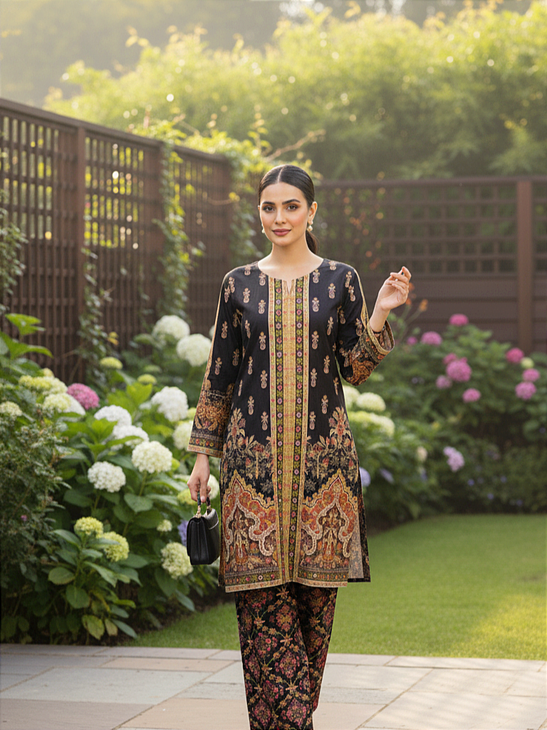 Printed Co-Ord Set (Pret) - 1188