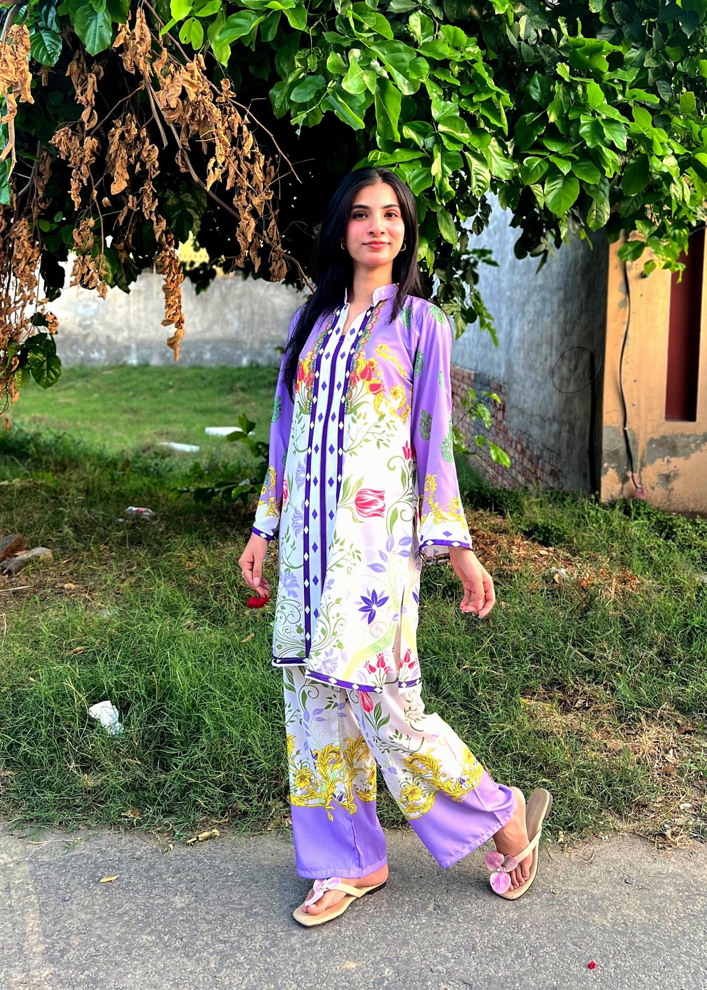 Printed Co-Ord Set (Pret) - 3090