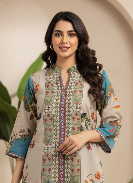 Printed Co-Ord Set (Pret) - 1133