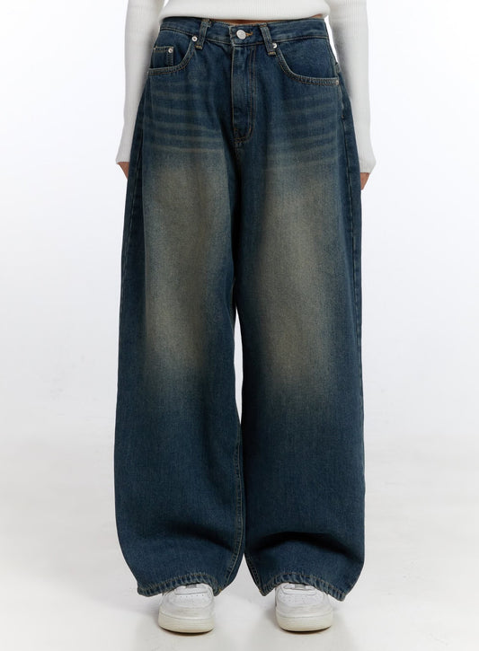 Astral Blue Washed Baggy Jeans