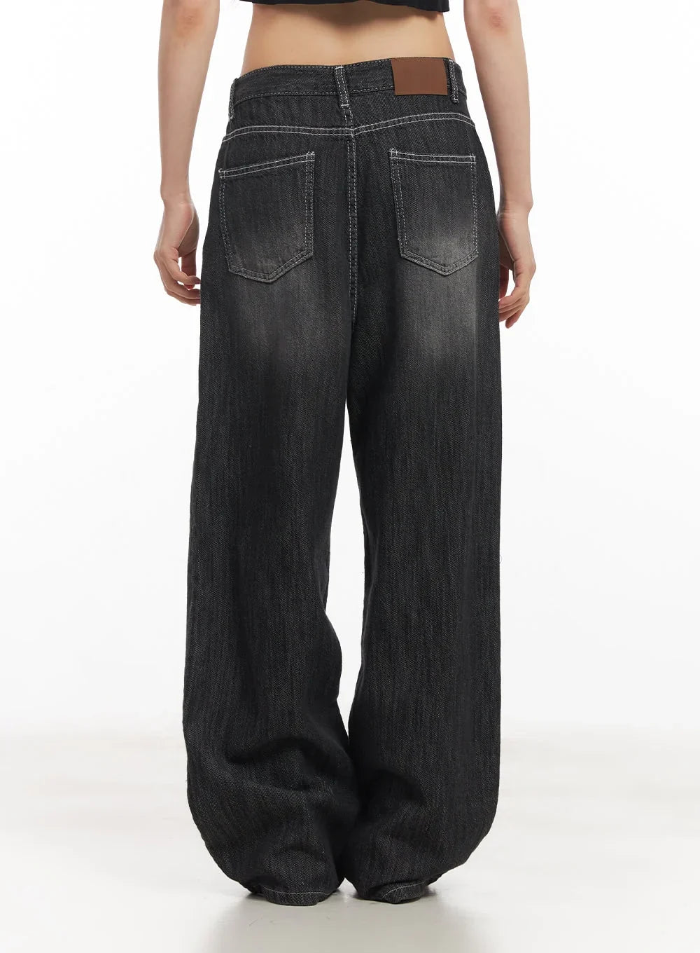 Charcoal Black Jeans - Loose Fit - UNISEX