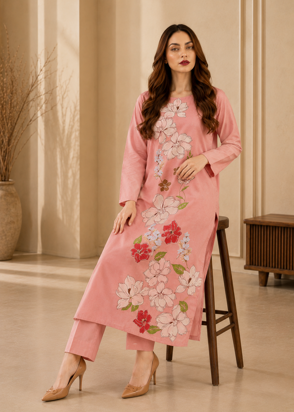 Printed Co-Ord Set (Pret) - L023