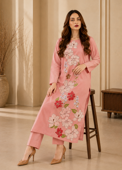 Printed Co-Ord Set (Pret) - L023