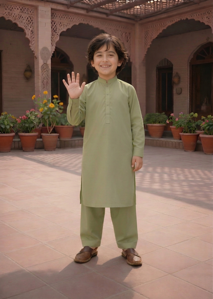Crystal Star - Boy Light Pista Kameez Shalwar