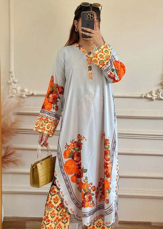Printed Co-Ord Set (Pret) - K001