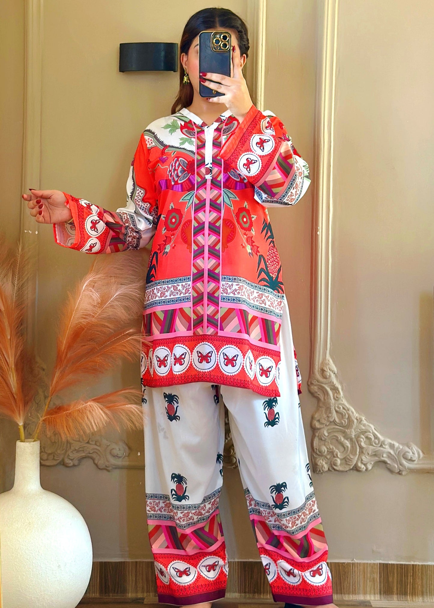 Printed Co-Ord Set (Pret) - 4090