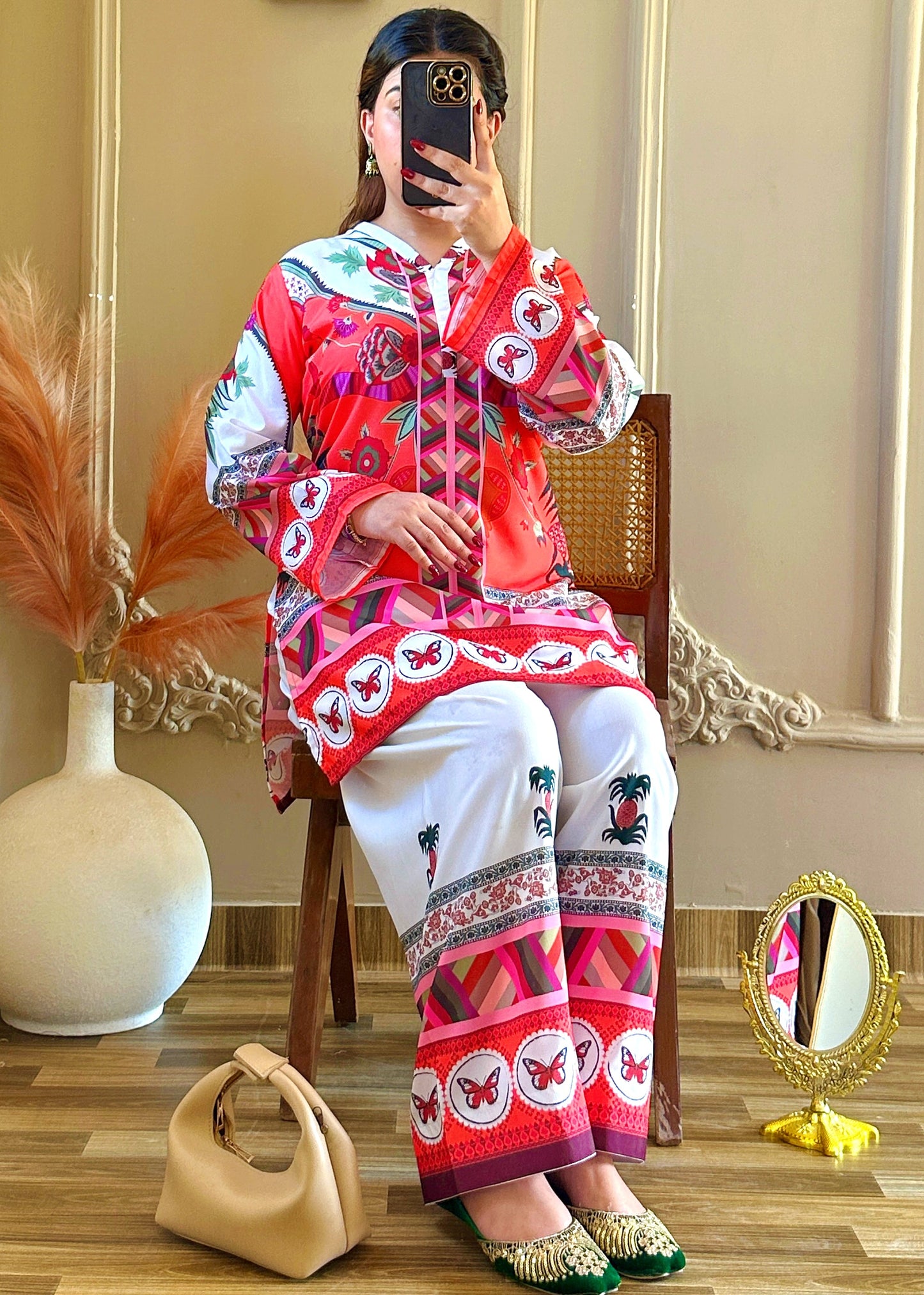 Printed Co-Ord Set (Pret) - 4090