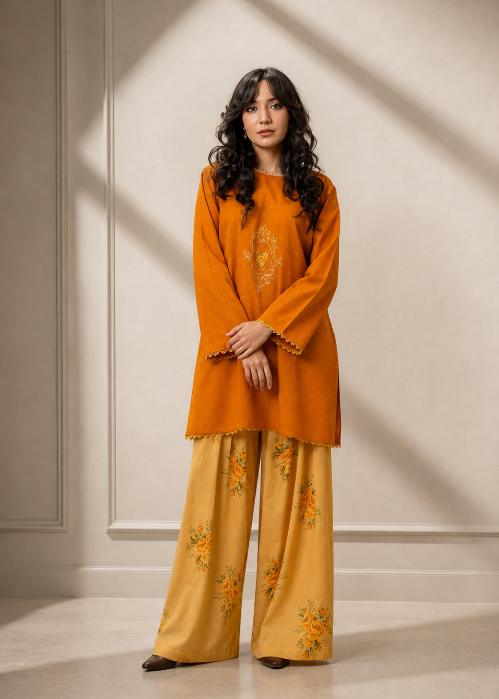 Printed Co-Ord Set (Pret) - 5028