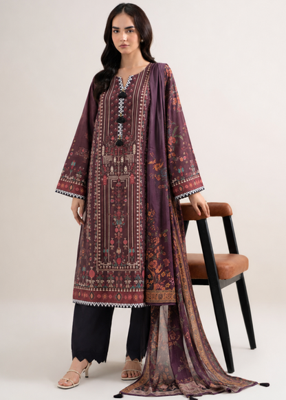Basic Printed Lawn 3-Pieces Stitched