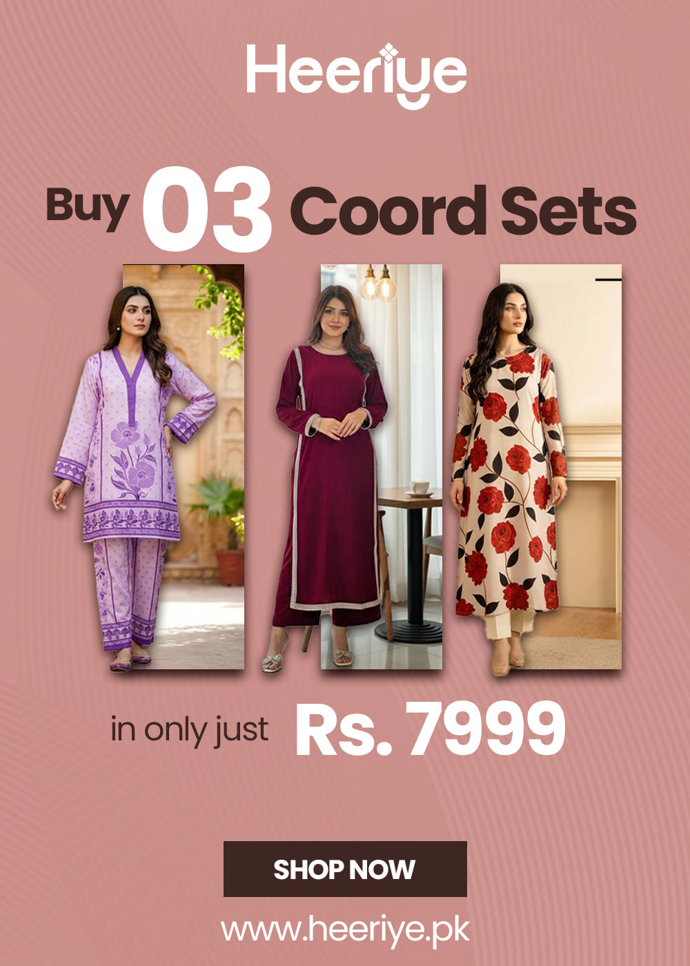 Buy Any 3 Co-Ords Sets in Rs 7999