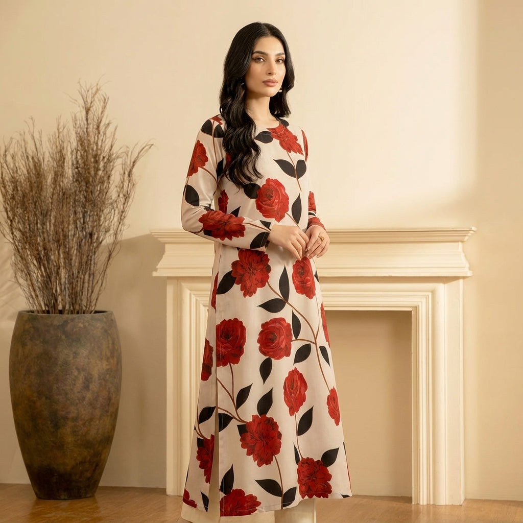 Silk Winter Co-Ord Set - L024