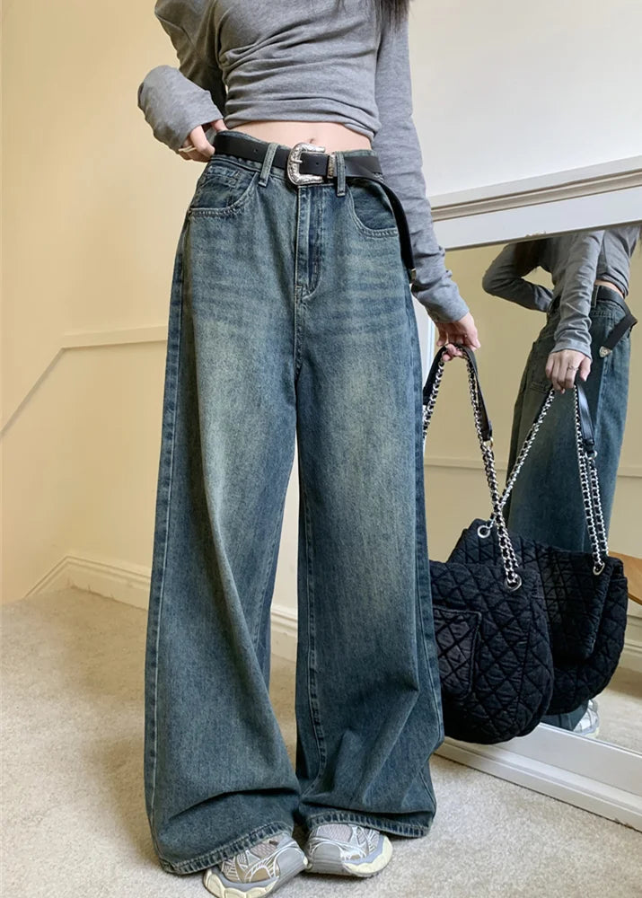 Vintage blue Baggy Denim -Loose Fit- UNISEX