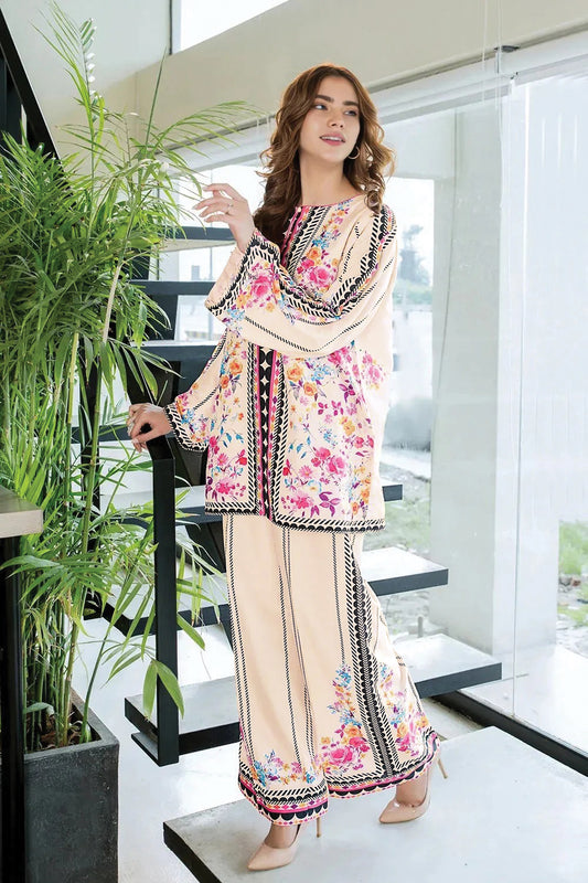 Black-Peach Co-Ord Set (Pret) - CS02