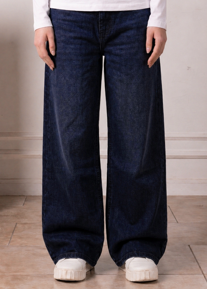 Faded Blue Denim- Loose Fit - UNISEX