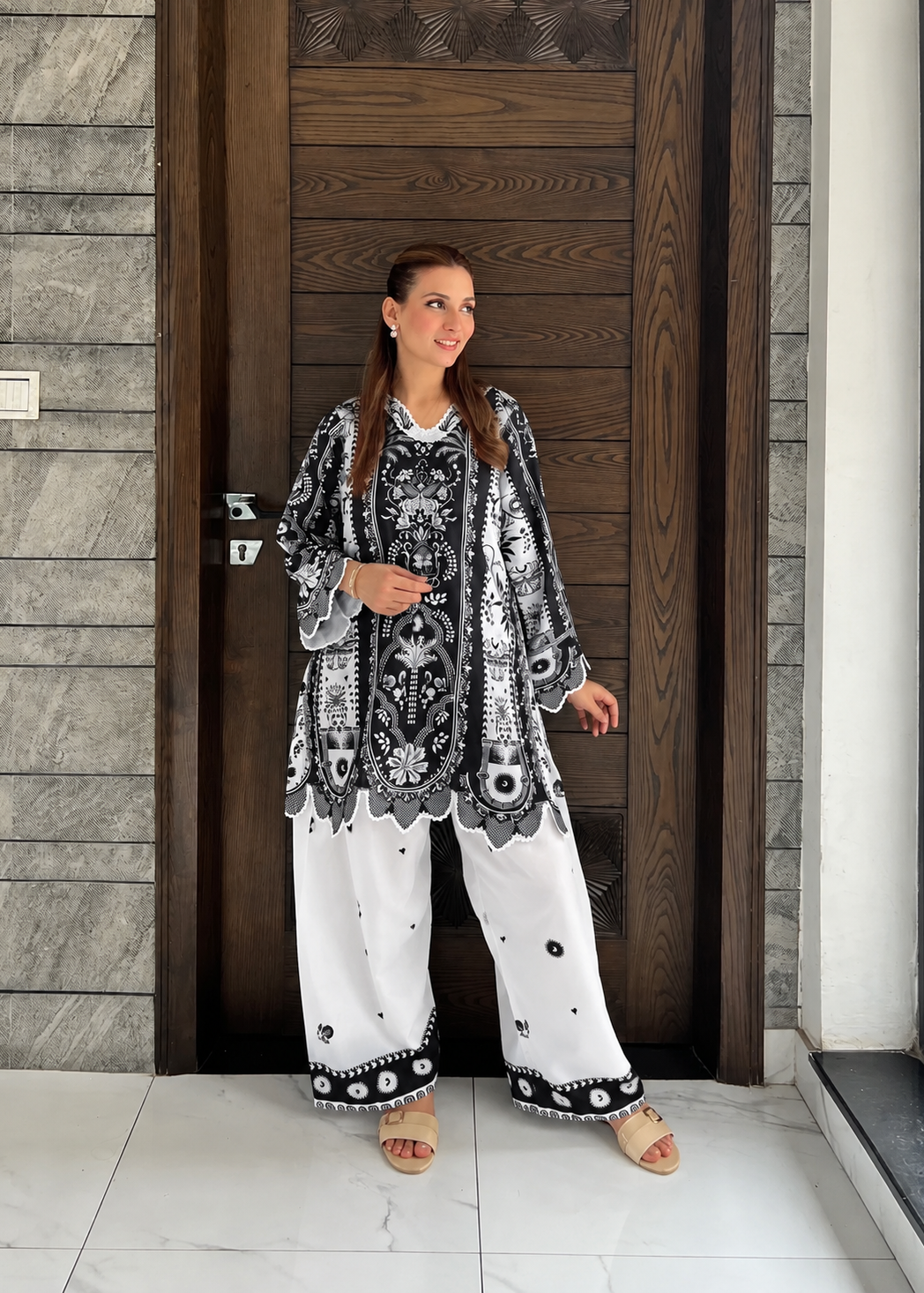 Printed Co-Ord Set (Pret) - 5060