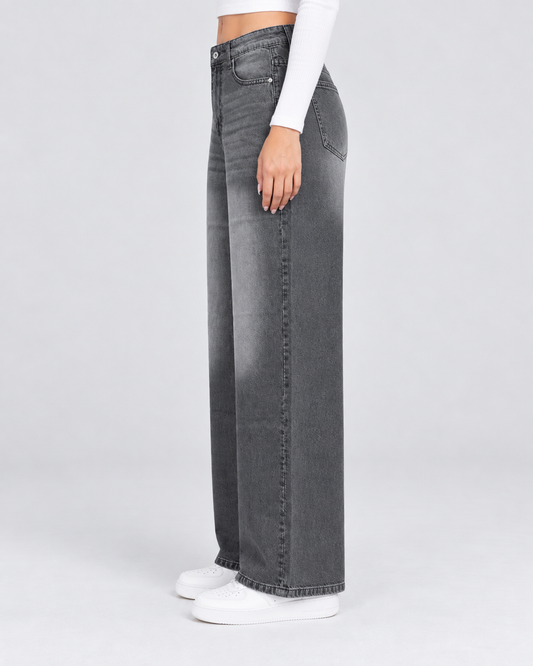 Concrete Grey Baggy Denim -Loose Fit - UNISEX