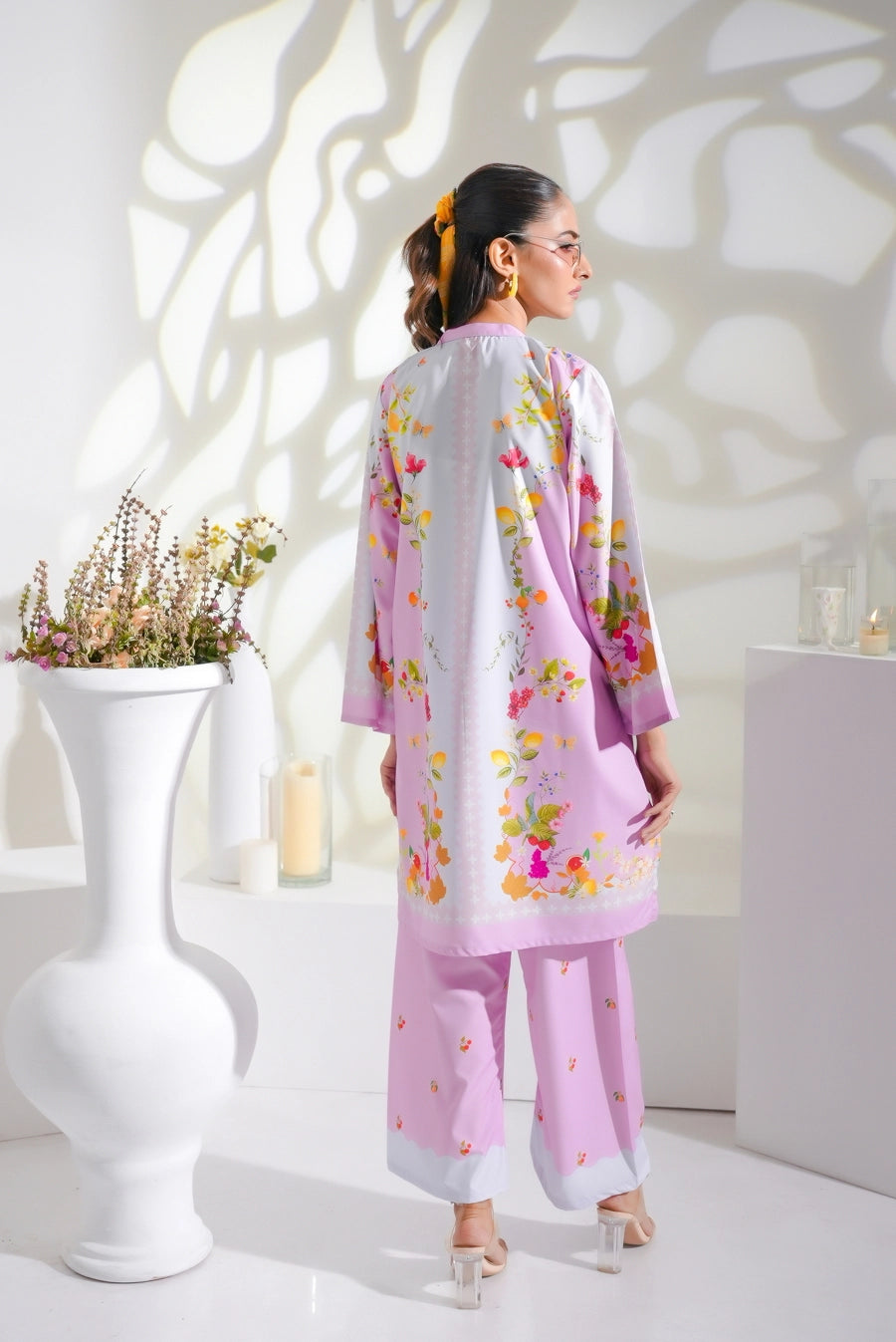 Silk Printed Co-Ord Set (Pret) - S006