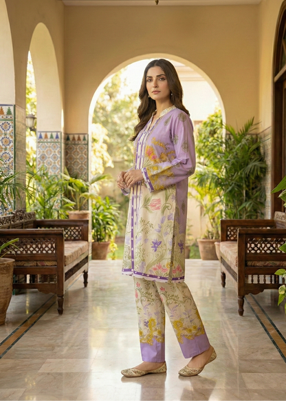 Printed Co-Ord Set (Pret) - 3090