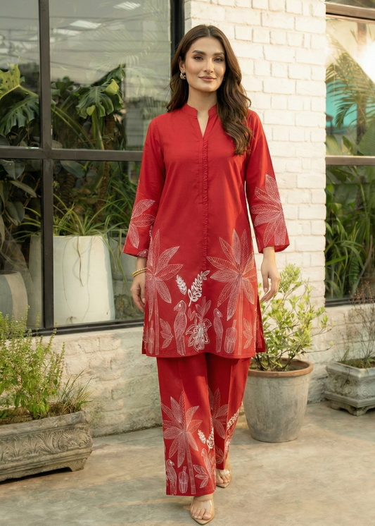 Printed Co-Ord Set (Pret) - 4000