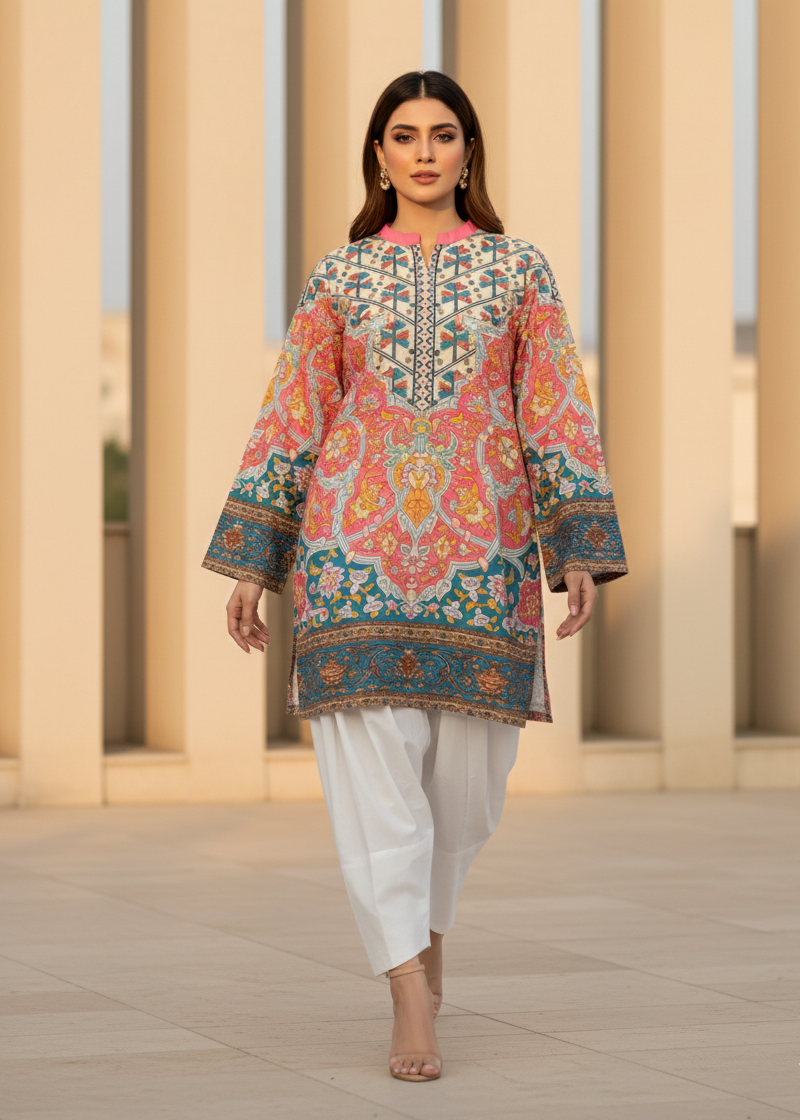 Printed Co-Ord Set (Pret) - 2030