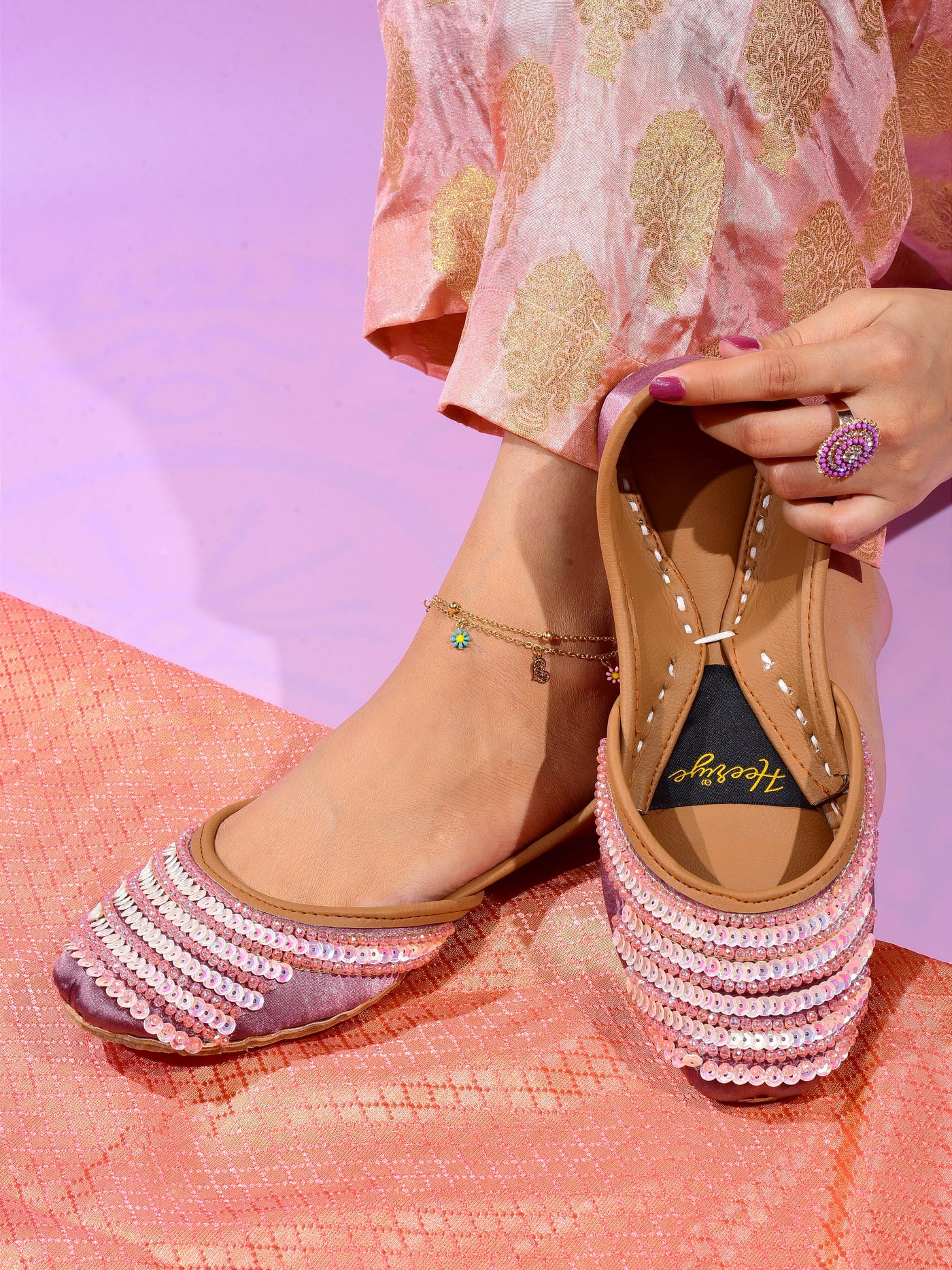 Laila Women's Fancy Khussa by Heeriye