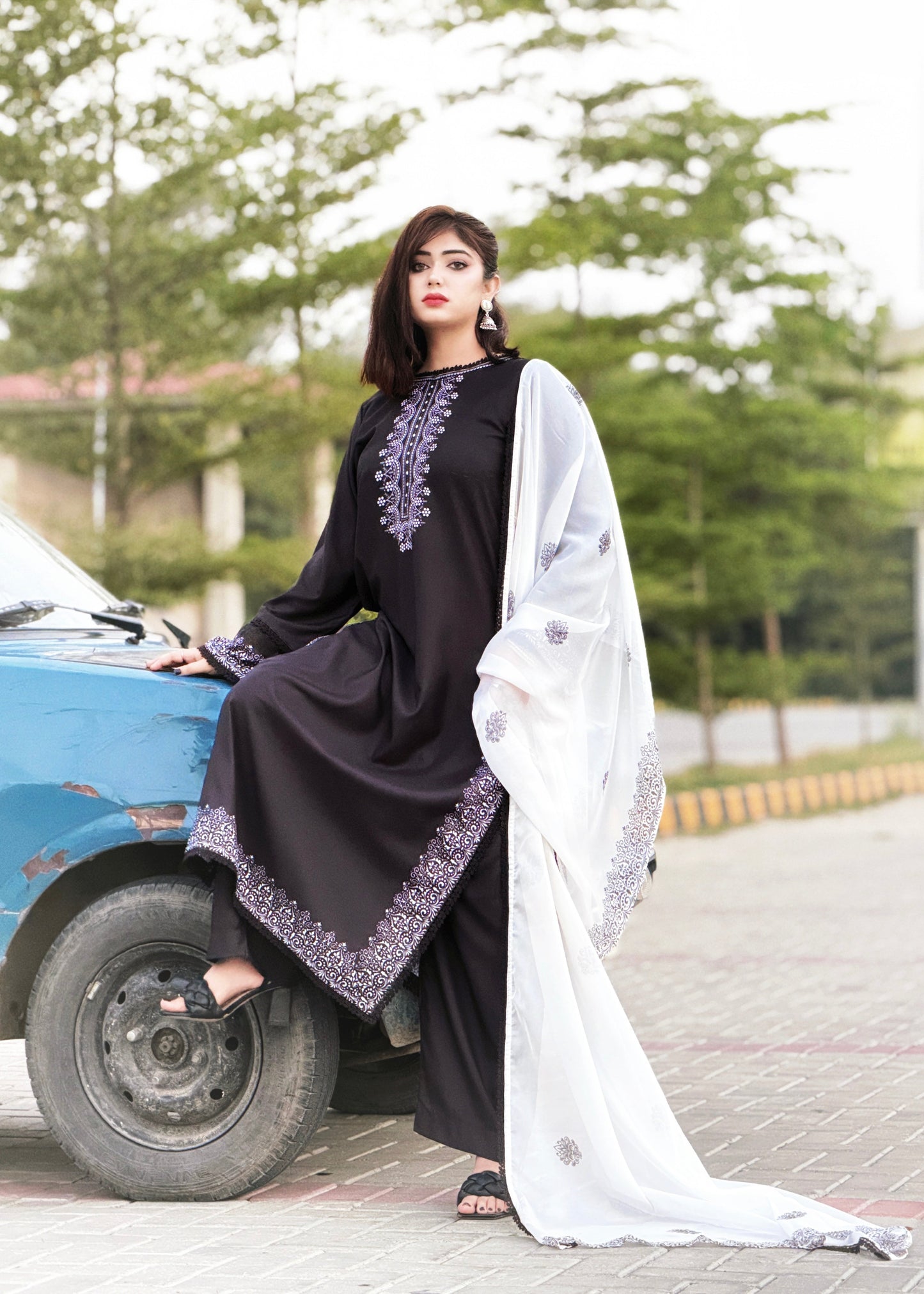 3PC Printed Stitched Suit - SL002