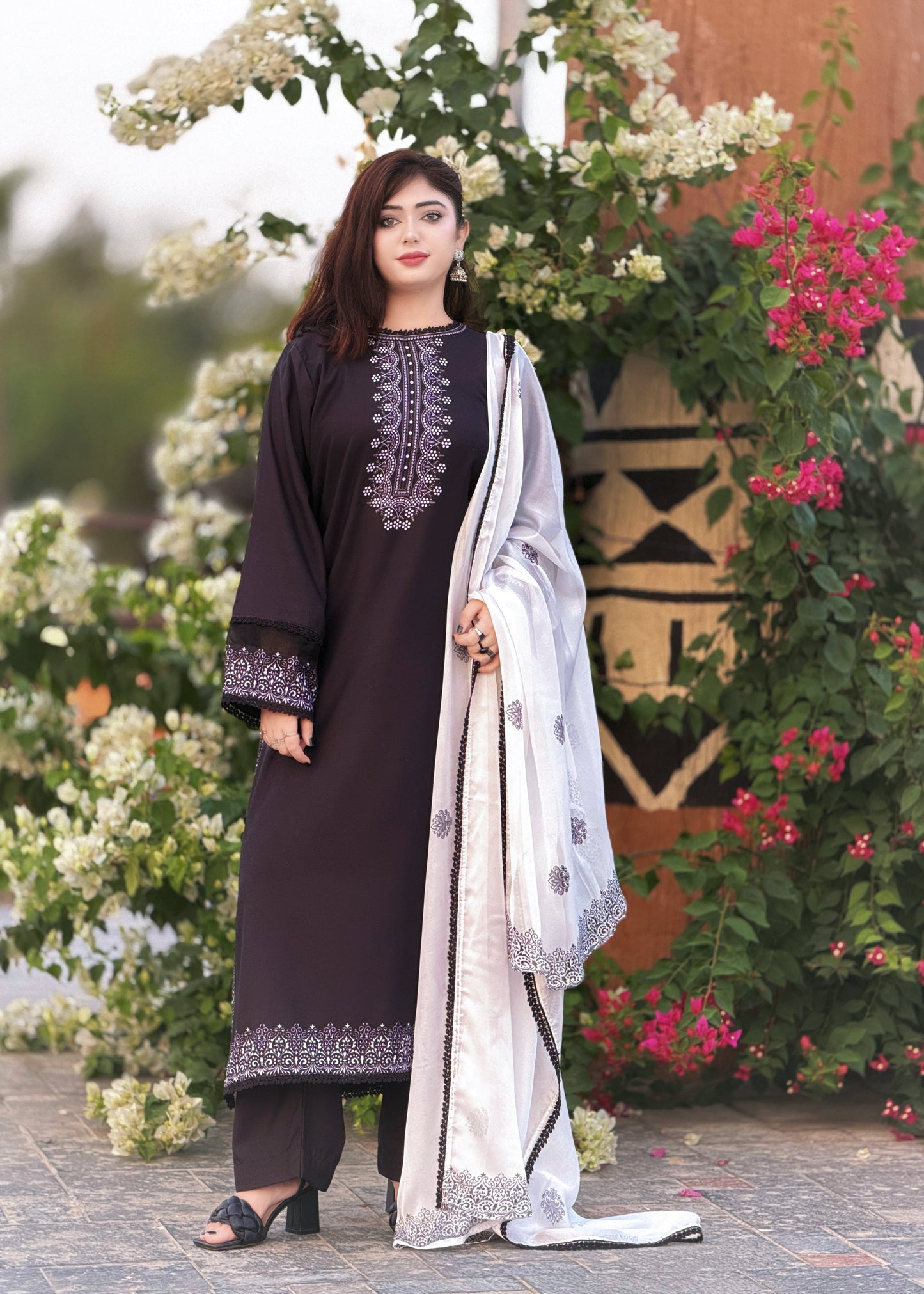 3PC Printed Stitched Suit - SL002