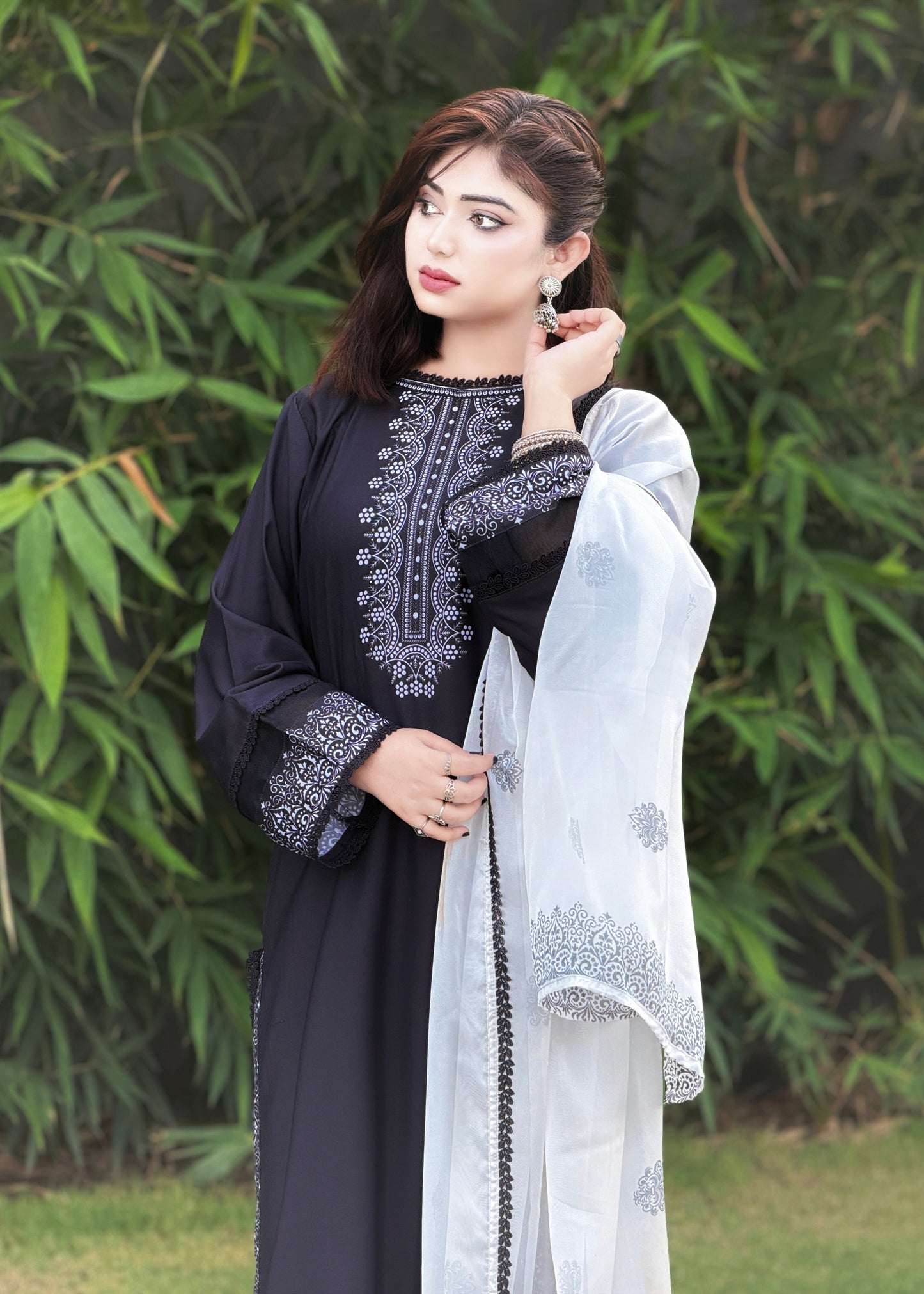 3PC Printed Stitched Suit - SL002