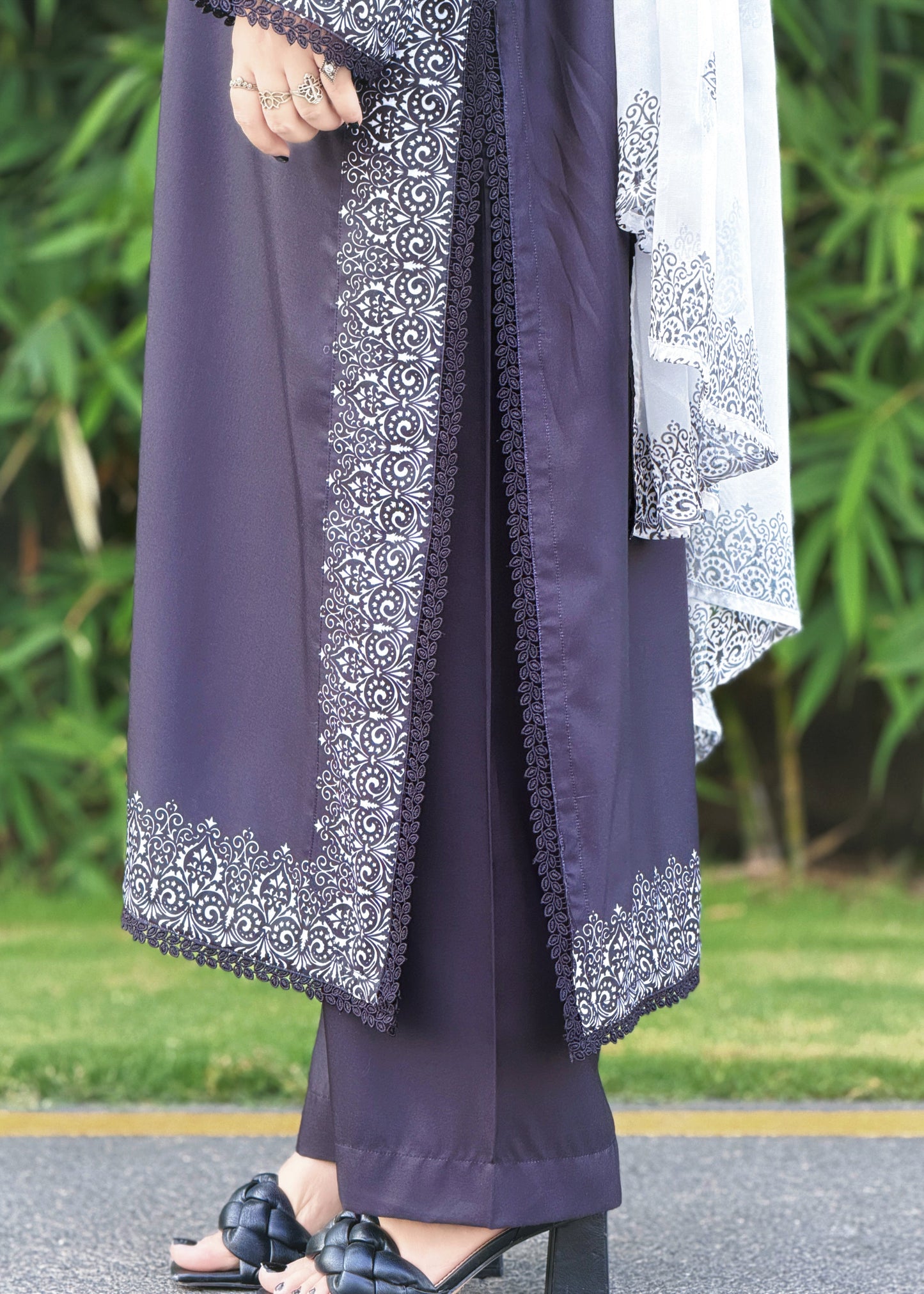 3PC Printed Stitched Suit - SL002