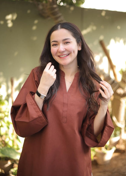 Solid Co-Ord Set (Pret) - Rust