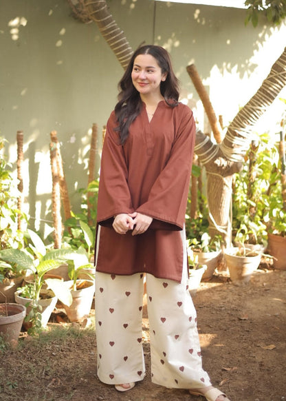 Solid Co-Ord Set (Pret) - Rust