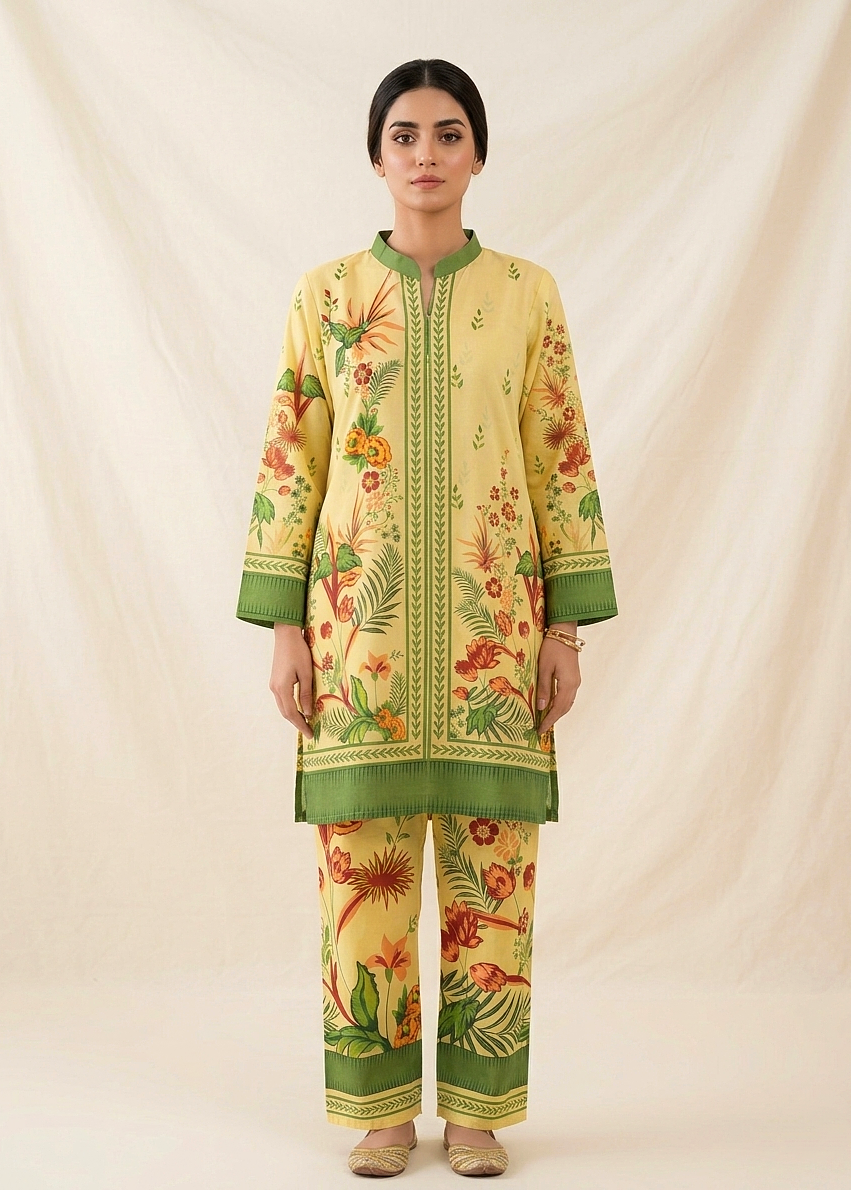 Printed Co-Ord Set (Pret) - 4080