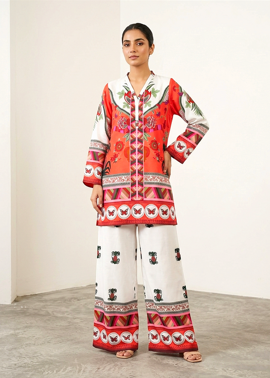 Printed Co-Ord Set (Pret) - 4090