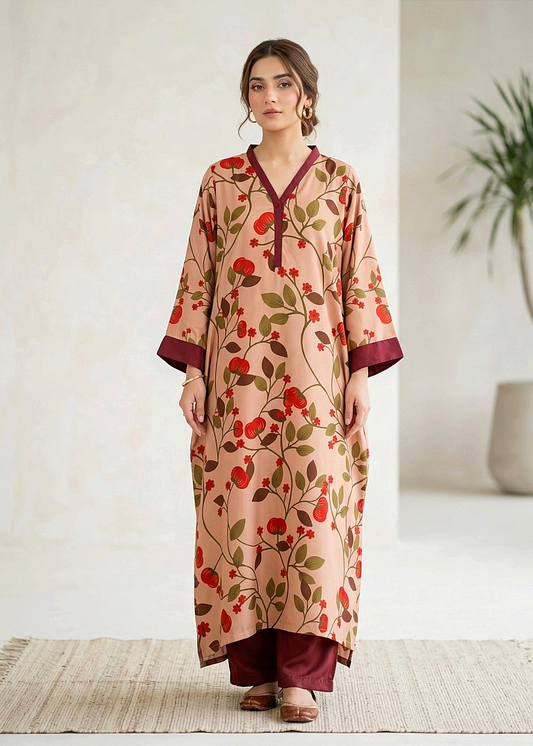 Printed Co-Ord Set (Pret) - K002