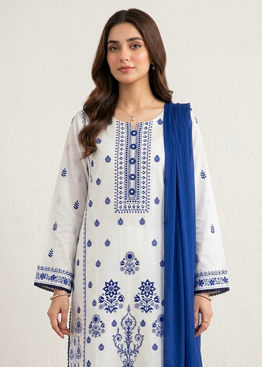 3PC Printed Stitched Suit - SL001
